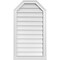 Ekena Millwork Octagonal Top Surface Mount PVC Gable Vent w/ 2"W x 2"P Brickmould Sill Frame, 20"W x 36"H GVPOT20X3603SN - alternate 1